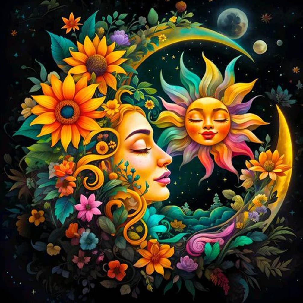 Sun and Moon Diamond Painting Kit