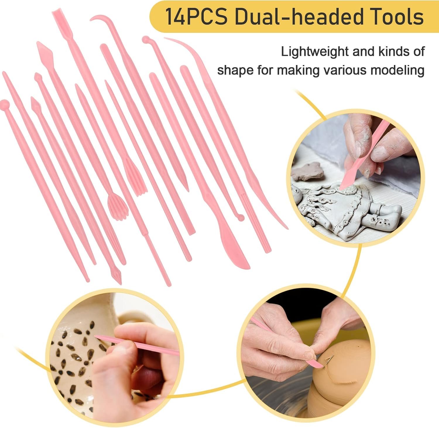 Polymer Clay Cutter & Sculpting Tool Set – 28pcs - Image 3