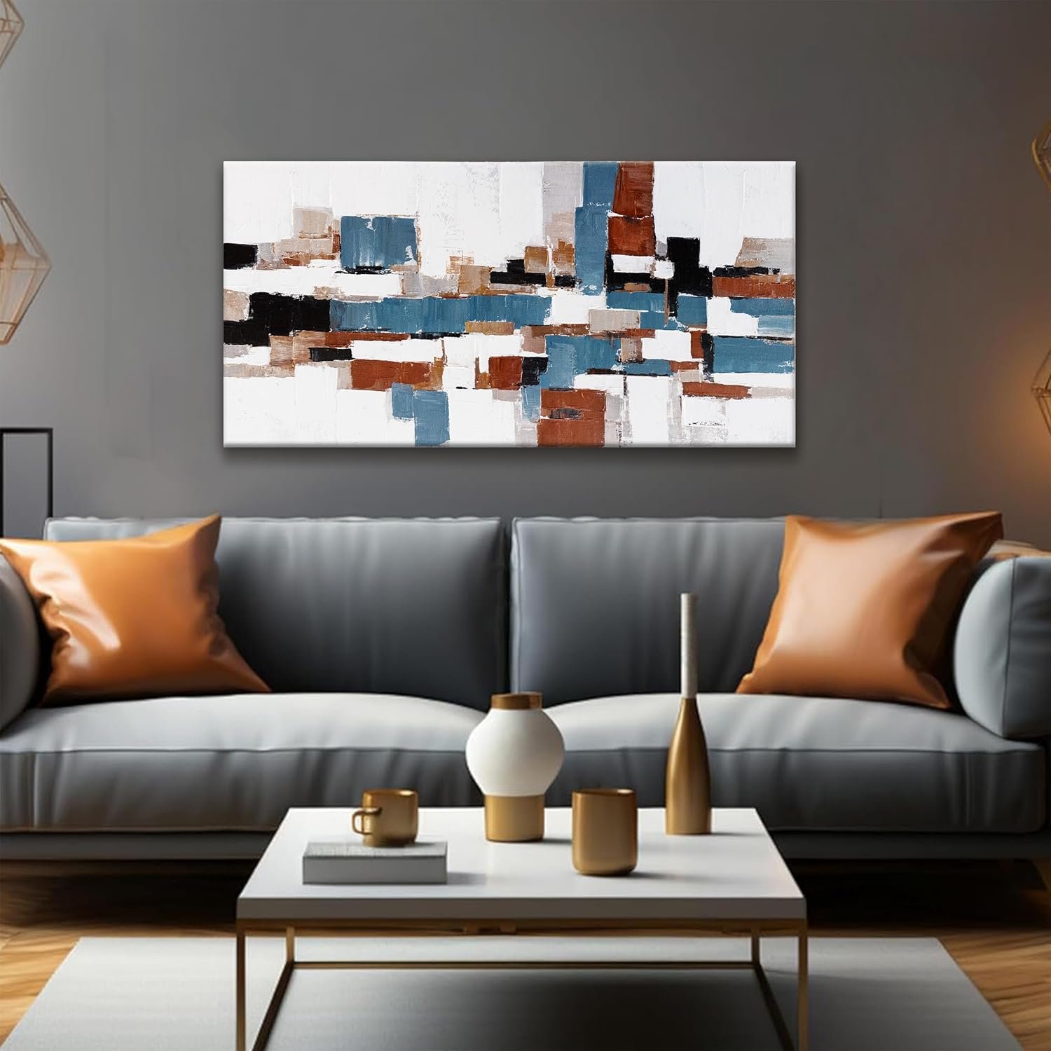 Abstract Colorful Wall Art Painting - Image 2